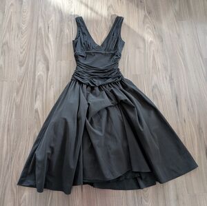 Max & Cleo Black Cocktail Party Dress w/ Crinoline - Size 2